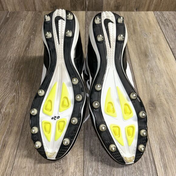 Nike Alpha Talon Elite 3/4 Mens Size 16 Football Cleats White Black 512482-100 - Picture 10 of 12